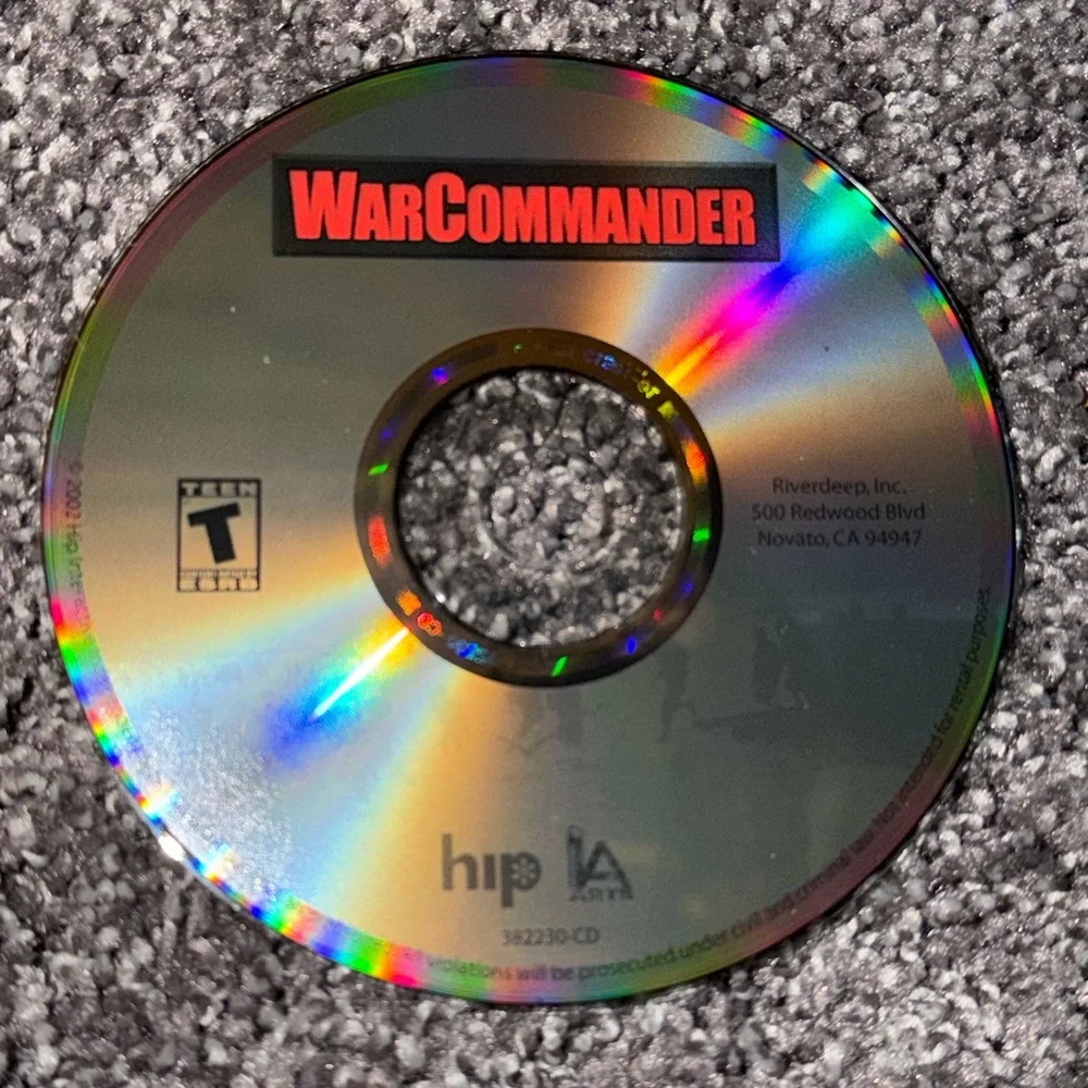 War Commander D-Day June 6,1944 PC CD-Rom Rated T For Teen Video Game 2003 Used.